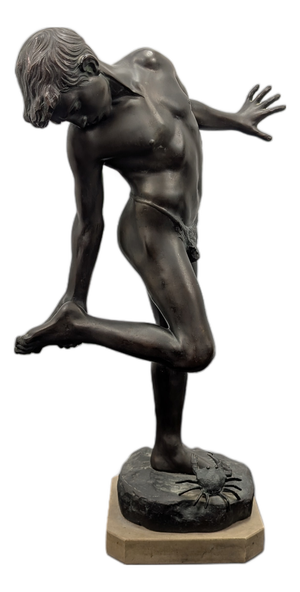 Bronze Statue of a Young Fisherman, 20th Century