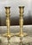 Vintage Pair of Heavy, Brass Candle Stick Holders For Sale - Image 4 of 6