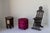 Moroccan Art Deco Boho Style Pouf in Hot Fuchsia Color For Sale - Image 12 of 18