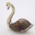 Italian Vintage Italian Handmade Genuine Silver & Brass Swan Figurine Miniature, Saturno Silversmith Brand For Sale - Image 3 of 9