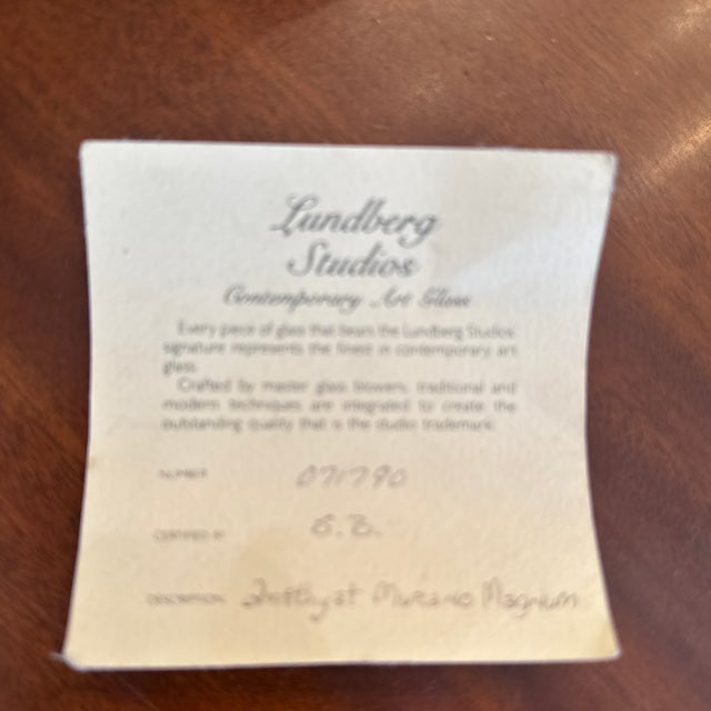 Mid 20th Century Lundberg Studios Amethyst Vase For Sale - Image 5 of 8