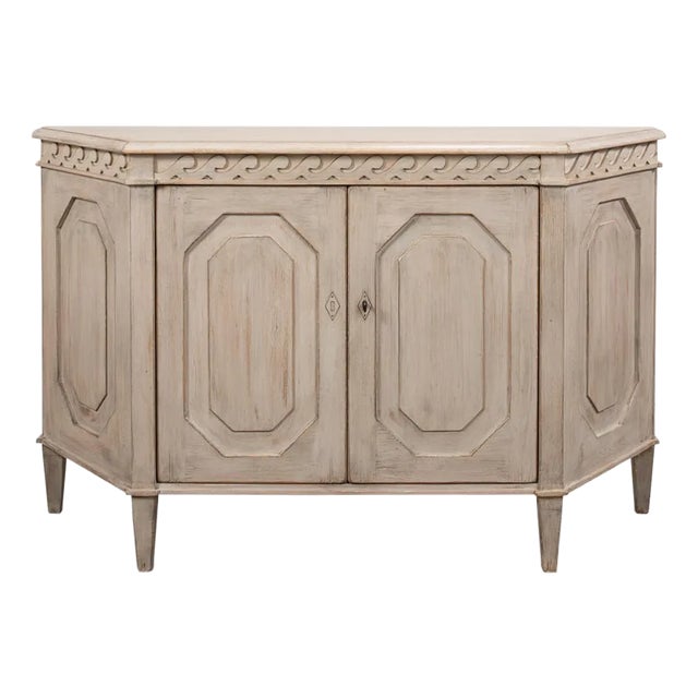 Stone Painted Credenza For Sale