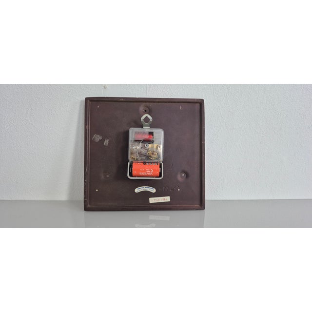 Black Glazed Ceramic Wall Clock, Germany, 1970s For Sale - Image 8 of 13