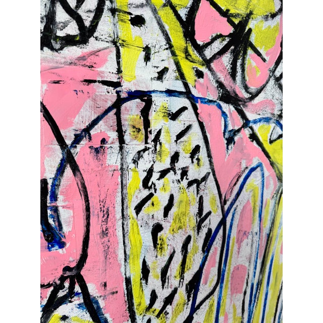 2020s Euphoria in Bloom, Contemporary Gestural Abstract Painting by Matt Higgins For Sale - Image 5 of 7