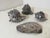 Set of four silver-plated shells by Federico Buccellati. Authentic Italian high-quality jewelry. Very realistic in detail....