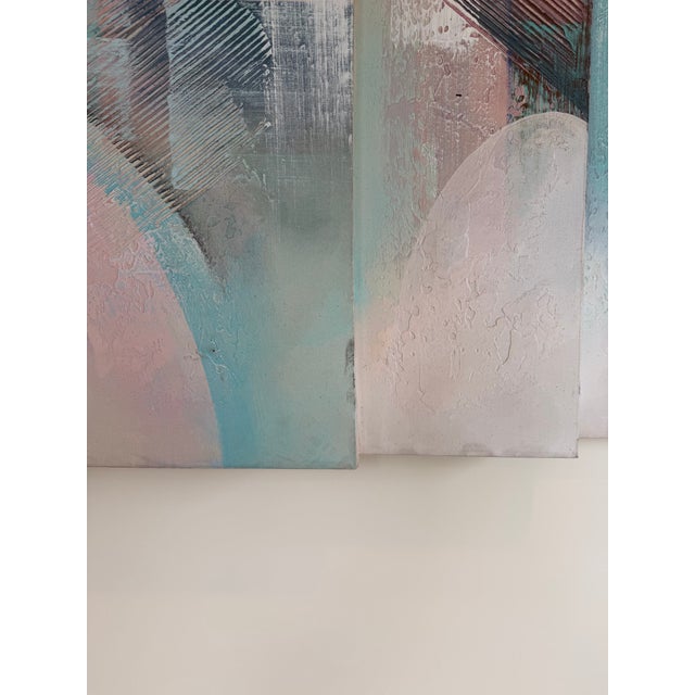 1980s 1980s Vintage Stack Canvas Art For Sale - Image 5 of 14
