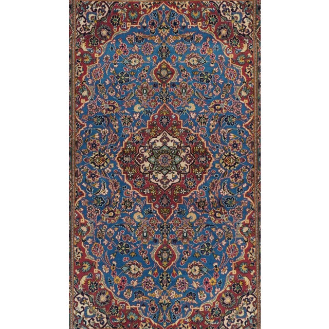 Traditional Vintage Persian Kashan Rug 4'7'' X 6'10'' For Sale - Image 3 of 11