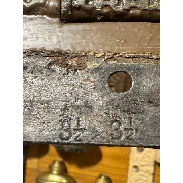 Victorian Yale & Towne Y&t Backplates Canopy & Hinges Architectural Hardware Lot For Sale - Image 9 of 12
