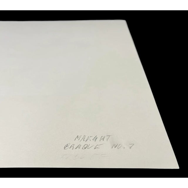 Brown Georges Braque Mid Century Lithograph French Poster for Galerie Maeght For Sale - Image 8 of 9