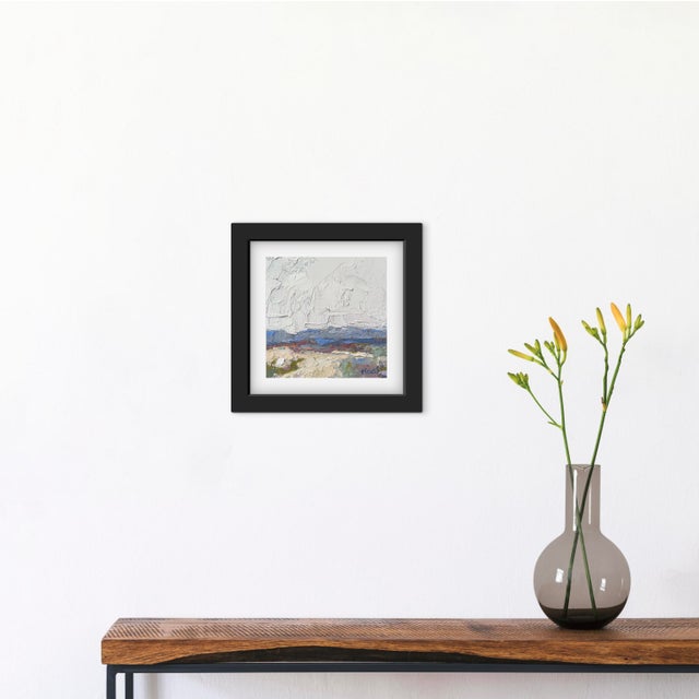 Wood Contemporary Palette Knife Desertscape Oil Painting For Sale - Image 7 of 8