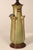 Late 20th Century Ephraim Faience Pottery Arts And Crafts Green Lighthouse Table Lamp For Sale - Image 5 of 18