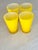 Late 20th Century Yellow Cased Glasses - Set of 4 For Sale - Image 5 of 8