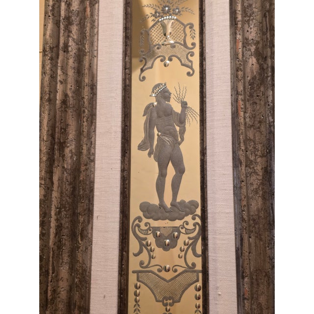 Italian Etched Italian Mirror Panel For Sale - Image 3 of 3