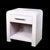 Pair of blonde Crespi-style nightstands crafted from pencil reed rattan. Each offers a single drawer plus an open shelf...