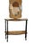 Italian Italian Black & Gold Console Table With Matching Mirror, 2-Piece Set For Sale - Image 3 of 5