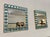 Handmade Aqua-Blue Murano Glass Cube Mirrors with Brass Frame, 2000s, Set of 2 For Sale - Image 3 of 11