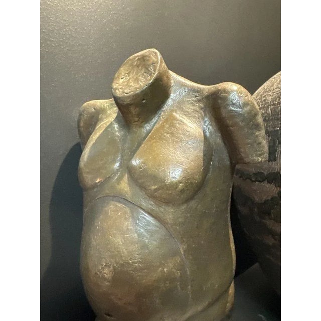 Art Deco Cubist Sculpture in Lost Wax Bronze, 1930s For Sale - Image 3 of 6