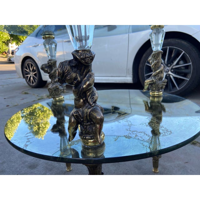 1940s Hollywood Regency Goran of Belgium End Table Set of Two Unmarked For Sale In Sacramento - Image 6 of 12