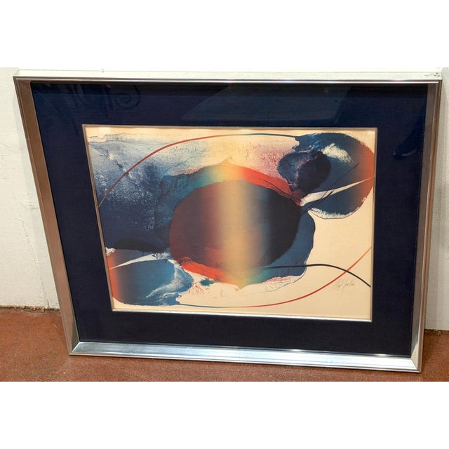 Mid 20th Century Signed Paul Jenkins “Phenomena Open Light” Abstract Expressionist Lithograph For Sale - Image 5 of 11
