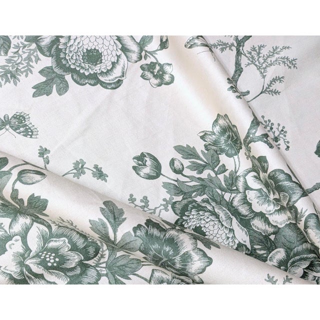 Textile Vintage Kingsway "Hamilton" Floral Cotton After Ralph Lauren's Ashfield Fabric- 5 Yards For Sale - Image 7 of 10