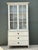 Early 20th Century Vintage Painted Wood and Glass Cabinet For Sale - Image 5 of 12