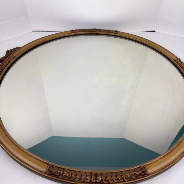 Paint 1930’s Louis Bierfeld Wood & Gesso Mirror - American Beauty For Sale - Image 7 of 12