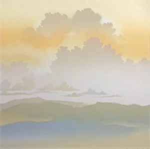 1979 "Changing" Realist Cloud Landscape Limited Edition Lithograph by Ann Taylor
