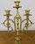 Vintage French Brass Ornate Candleholders, Set of 2 For Sale - Image 4 of 13