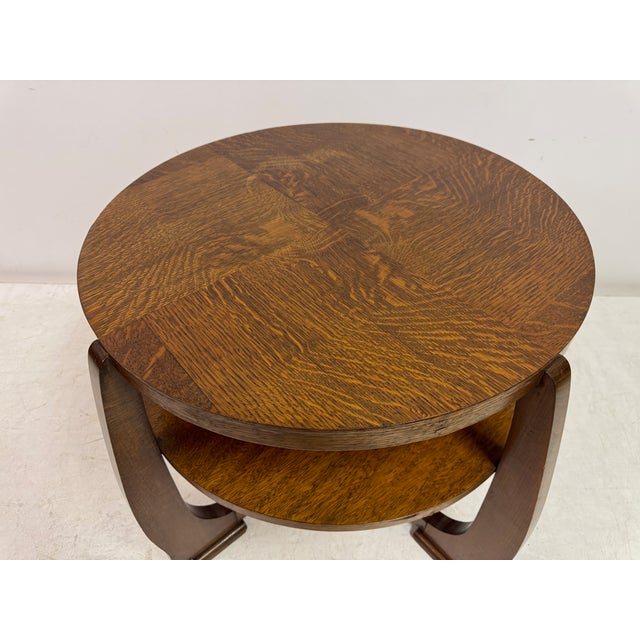 Dutch Art Deco Amsterdam School Coffee Table, 1930s For Sale - Image 10 of 11