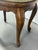 Vintage Wood Queen Anne Style Table With Removable Brass Tray For Sale - Image 9 of 9