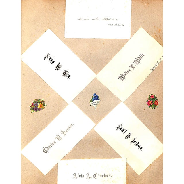 Mid 20th Century Mid 20th Century Victorian Calling Card Album For Sale - Image 5 of 13