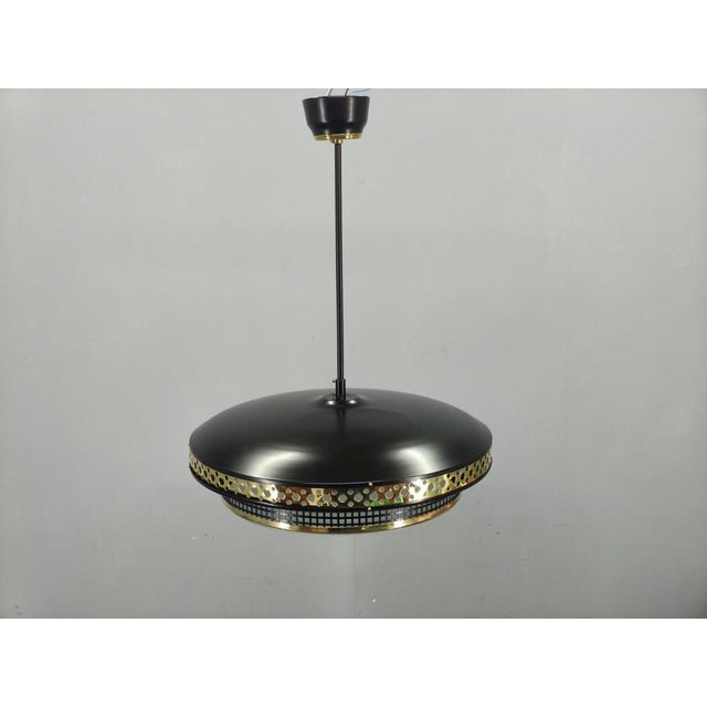UFO Hanging Light by Ludib Bratislava, 1960s For Sale - Image 4 of 15