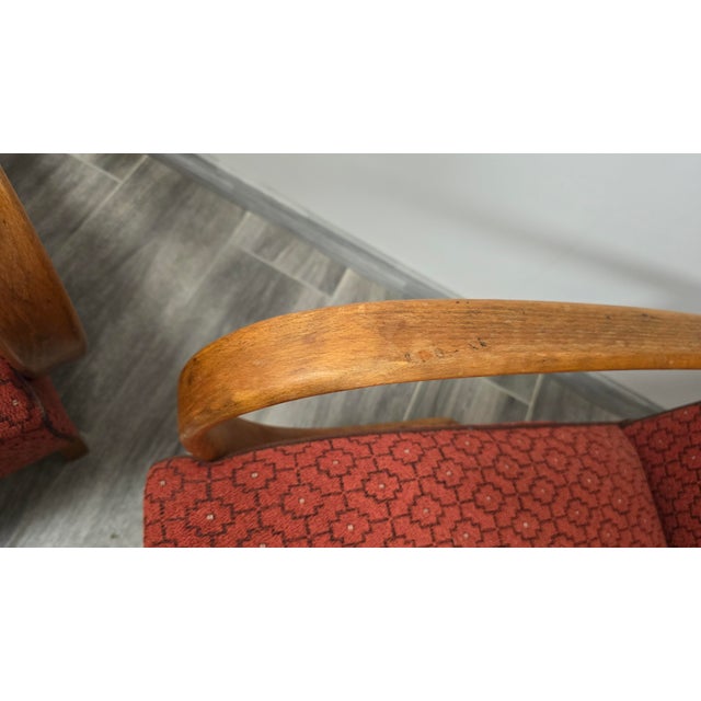 Vintage Lounge Chairs by Jindrich Halabala, 1940s, Set of 2, in Worn conditions. Designed 1920 to 1949 I have official...