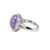 950 Platinum Gia Type a 10.09ct Purple Jade Halo Diamond Cocktail Ring Pendant, Size 6.75 For Sale - Image 4 of 10