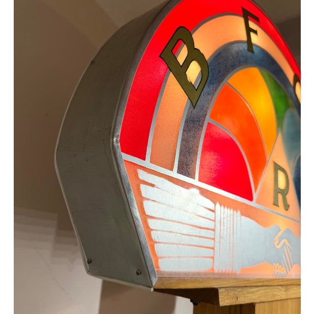 Mid 20th Century Very Rare Freemasons Rainbow Girls Unique Decorative Light Sculpture Sign For Sale - Image 5 of 12