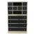 1970s Vintage Michel Pigneres Brass Chrome Black Cabinet Secretaire For Sale