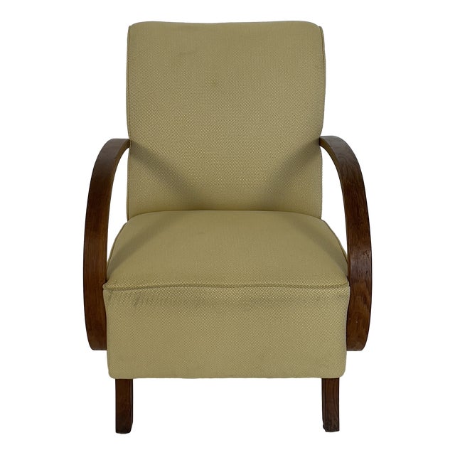Vintage Lounge Chair by Jindřich Halabala, 1950s For Sale
