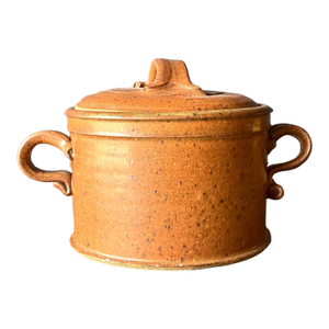 Vintage Boho Original Studio Pottery Lidded Bowl