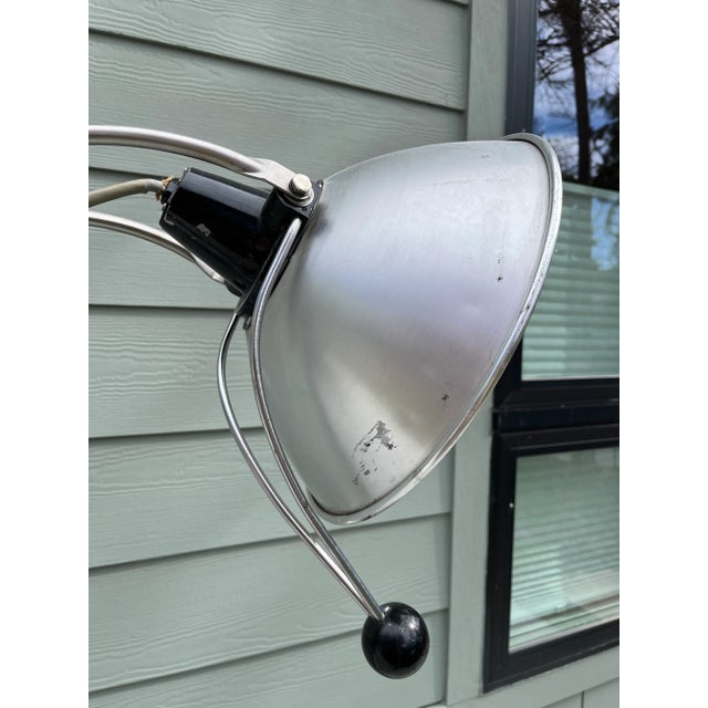 1950s Wilmot Castle Industrial Rolling Floor Lamp For Sale - Image 9 of 12