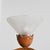 A carved solid oak chandelier made in the 1920s. The structure is organized around a central shaft adorned with a sculpted...