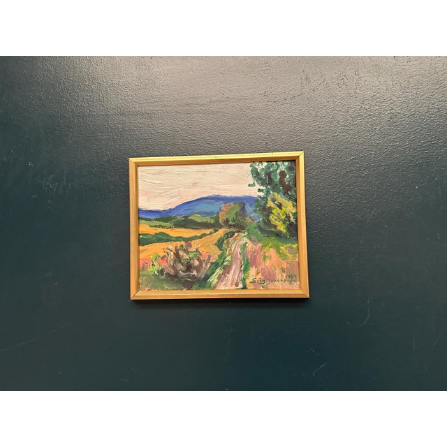 Stig Johansson, Landscape, 1989, Oil on Canvas, Framed For Sale - Image 4 of 10