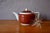 Two-Tone Sarreguemines Earthenware Teapot in Brown-Red and White, 1950s For Sale - Image 10 of 10