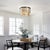 2020s Aloadecor Matte Black Coastal Natural Capiz Round Flush Mount 5-Light Modern Ceiling Light Fixture For Sale - Image 5 of 5