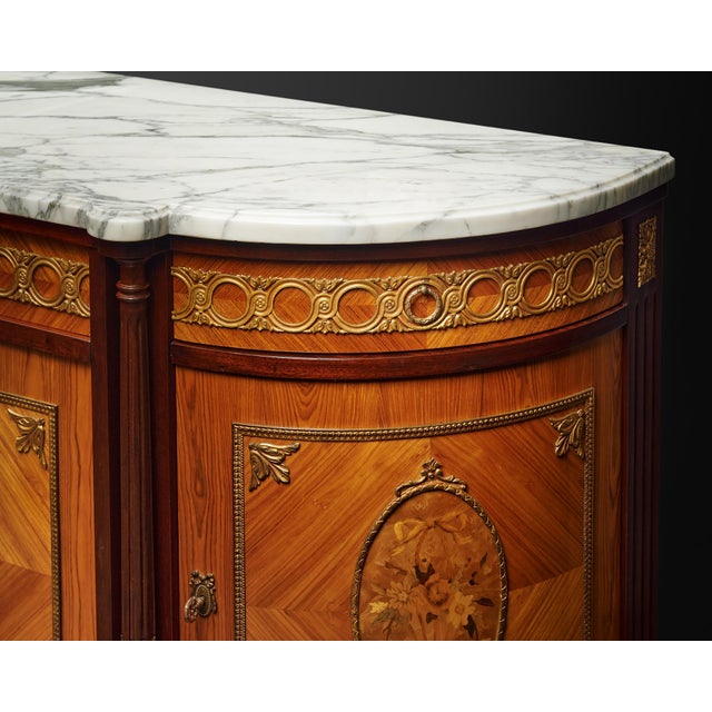 1940s Louis XVI Grand Buffet Enfilade For Sale - Image 5 of 9
