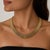 14k Flat link 12mm x 16" Necklace, 42.70 grams