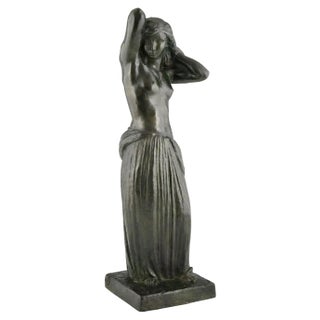 Georges Gori, Art Deco Standing Nude, 1930, Bronze For Sale