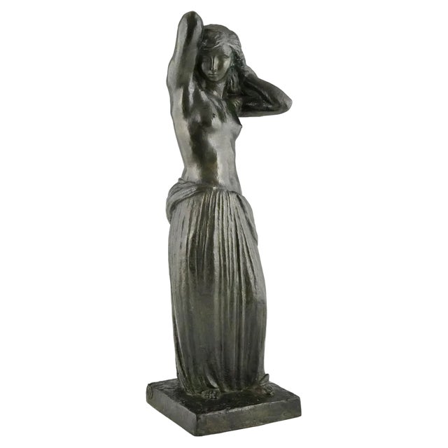 Georges Gori, Art Deco Standing Nude, 1930, Bronze For Sale
