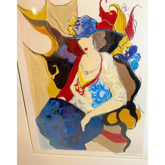 Orig. Signed Itzchak Tarkay Grace II 1999 Screen Print Serigraph Limited Edition For Sale - Image 4 of 11