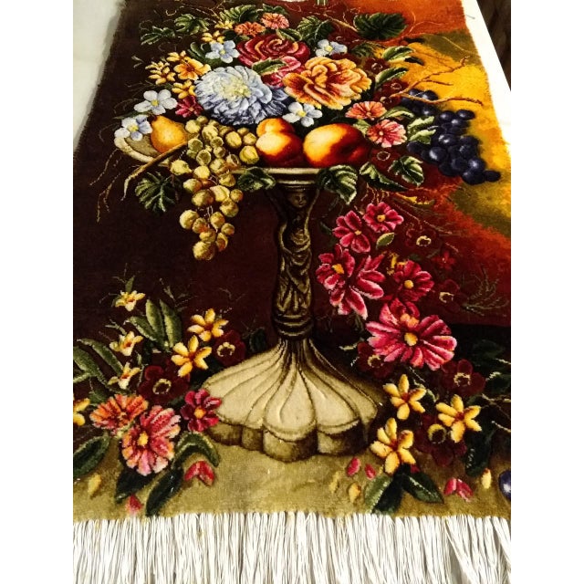 An exquisite hand-knotted Persian Tabriz pictorial rug from the 4th quarter of the 20th century, showcasing masterful...