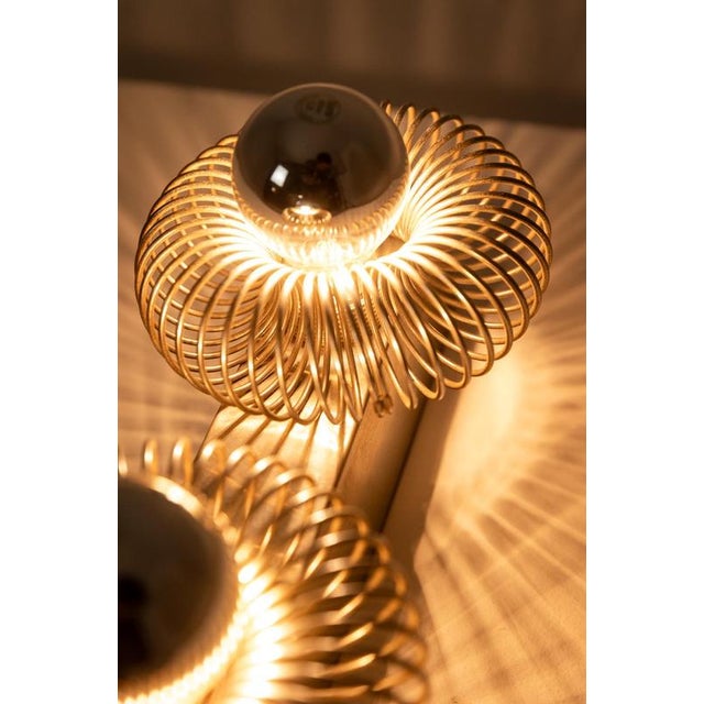 Metal Vintage Brushed Metal Wall Light by Andrea Lazzari, 1970s For Sale - Image 7 of 8